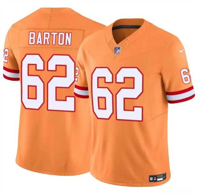 Men & Women & Youth Tampa Bay Buccaneers #62 Graham Barton Orange 2024 Draft F.U.S.E. Throwback Limited Stitched Jersey->seattle seahawks->NFL Jersey